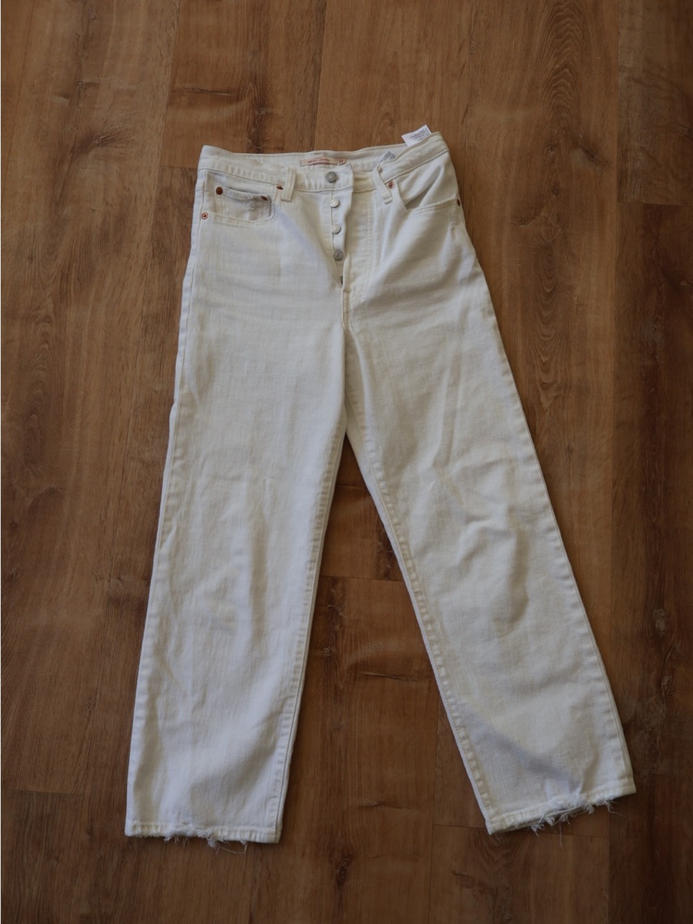Levi’s Ribcage Straight Women’s High Rise Jeans 27 White